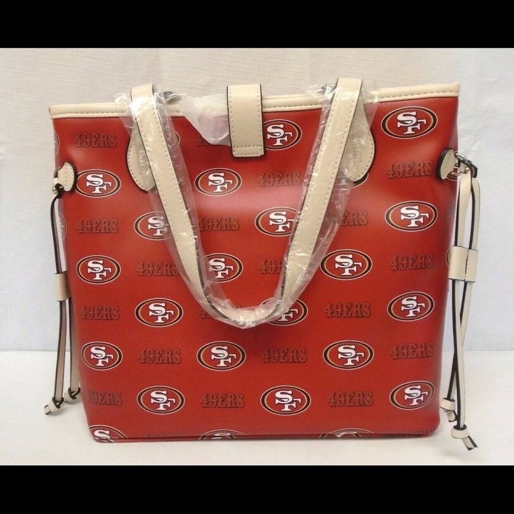 49ers NFL pattern tote purse